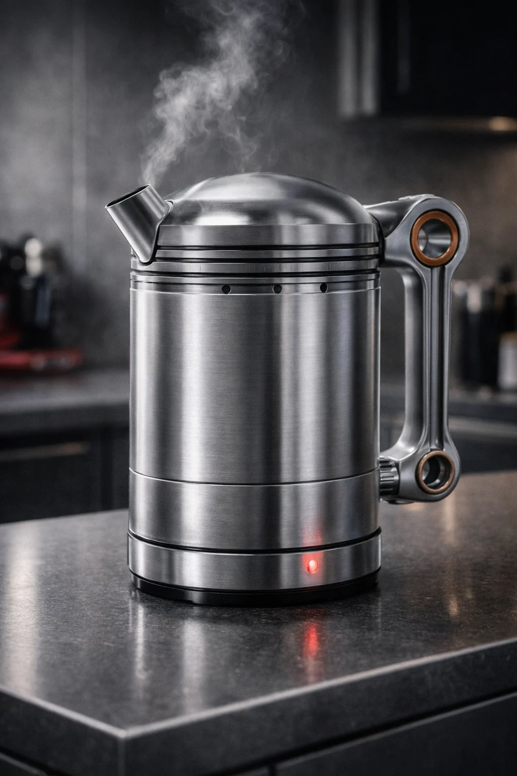 Piston Kettle 1200cc technical diagram, side elevation